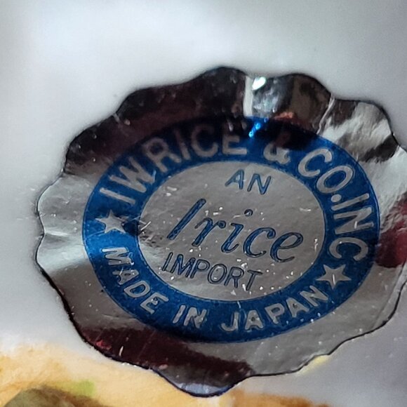 Vintage IW Rice Cardinal Bird Perched on Nest Porcelain Figurine - Picture 6 of 13